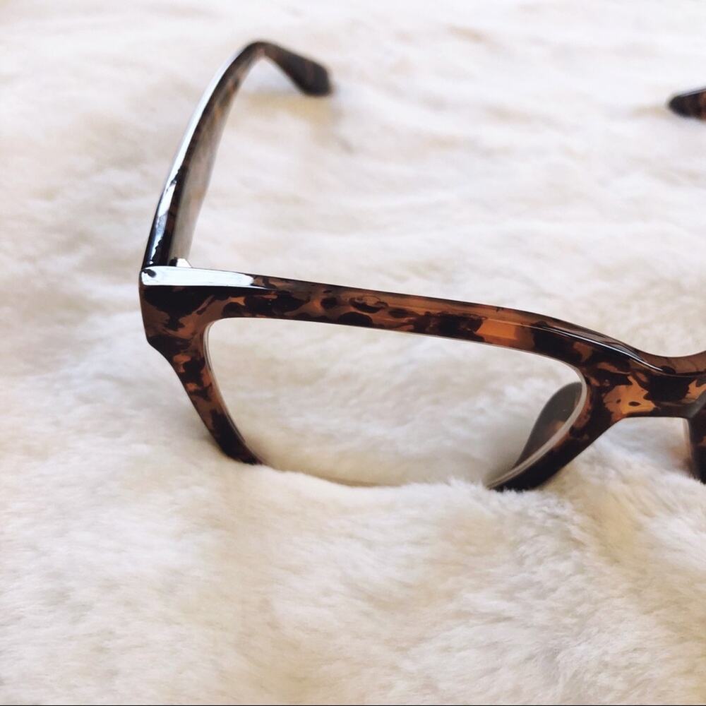 Brooke Brown Half Rim Rectangle Reader Glasses - Picture 5 of 11
